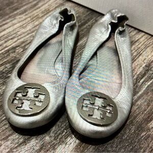 Tory Burch Ballet Flats - Silver - Size 9